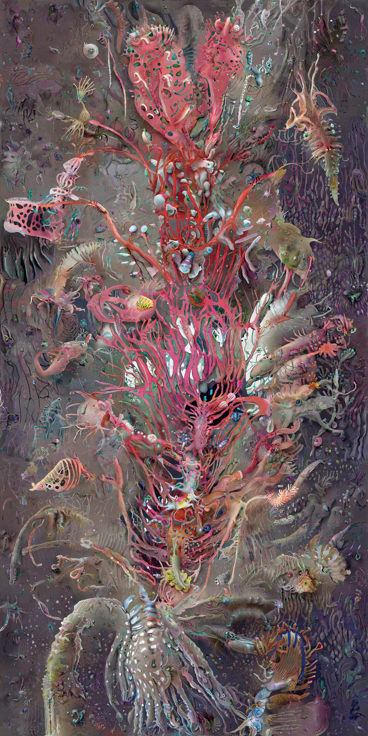 上の作品『specious upwellings(見せかけの湧昇)』の全図