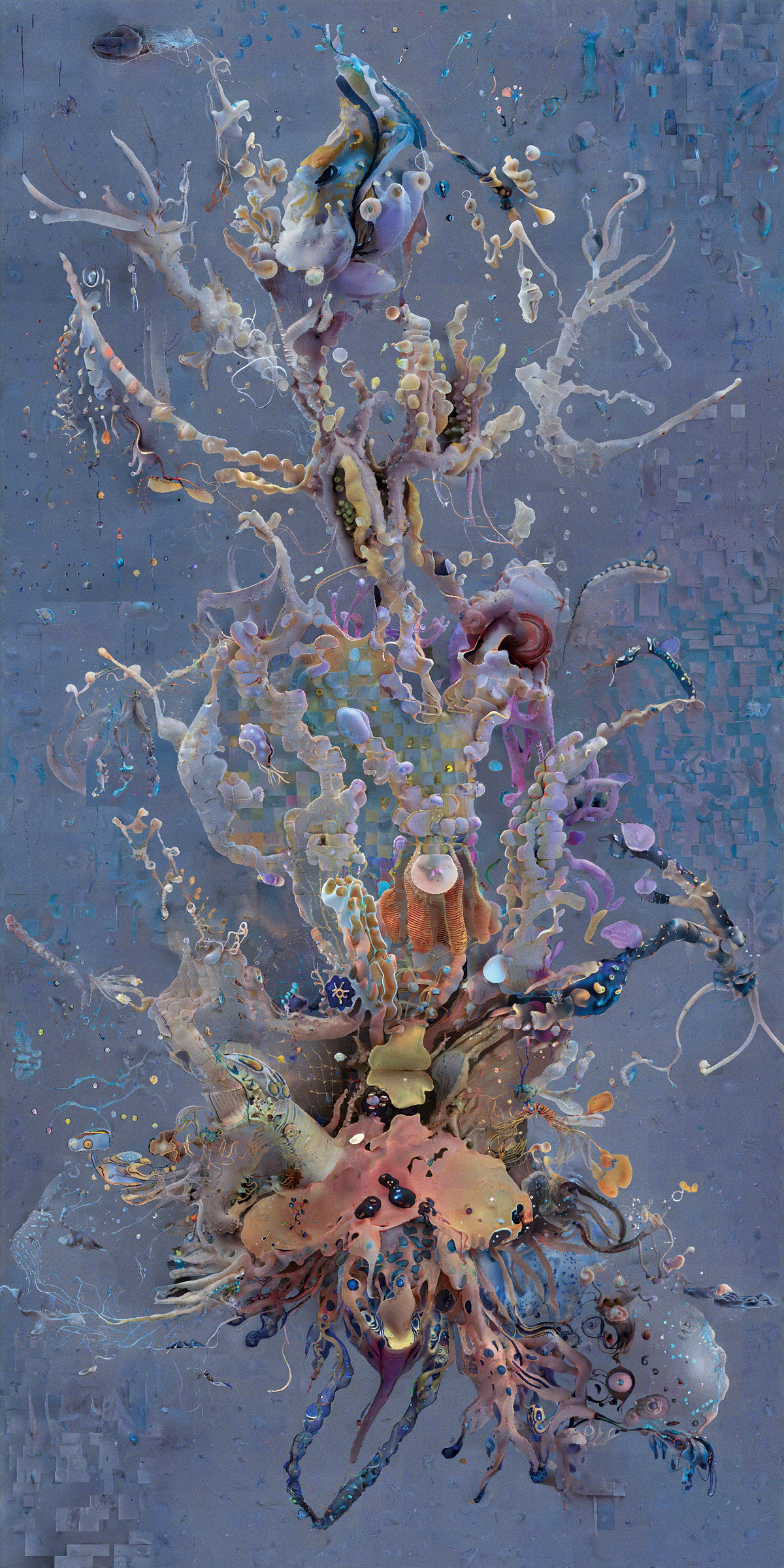 上の作品『specious upwellings(見せかけの湧昇)』の全図