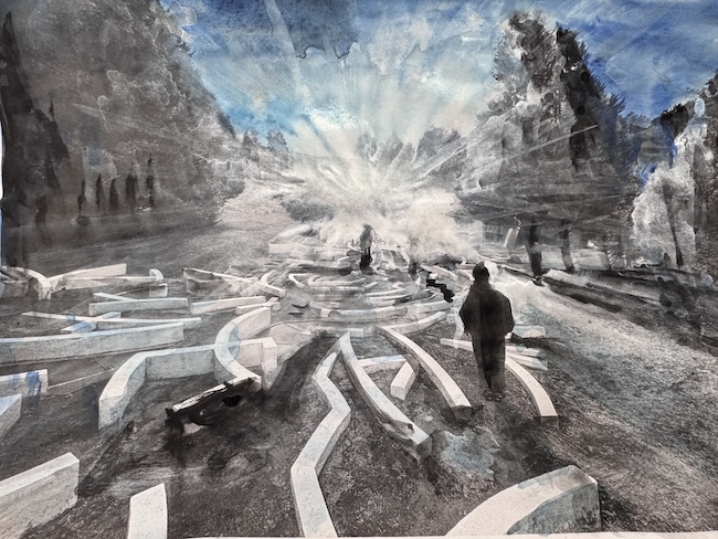 ⼤巻伸嗣《Living Body Museum in Yoro のためのスケッチ》2025