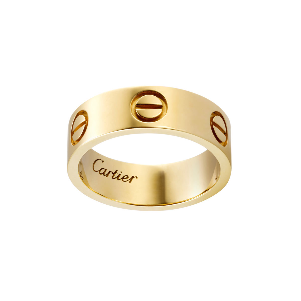 「LOVE」リング(YG)¥330,000/Cartier(カルティエ カスタマー サービスセンター 0120-1847-00)Katel Riou © Cartier