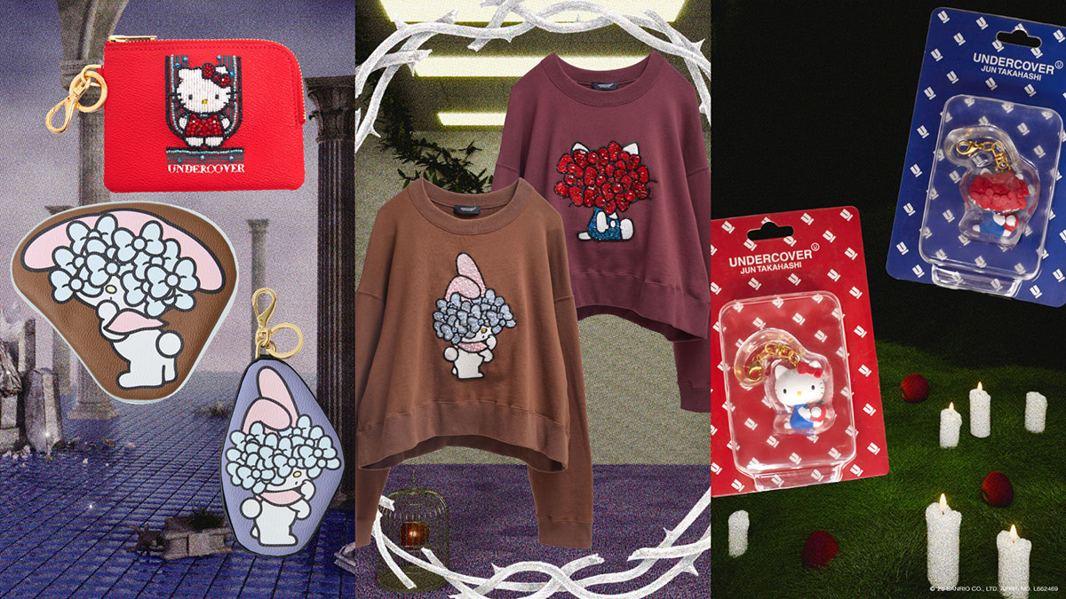 アンダーカバー」×「サンリオ」コラボ最新作。リボンに覆われたハロー