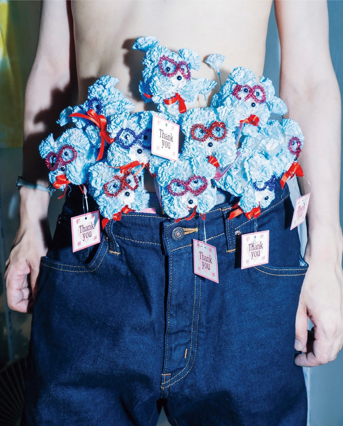 『ジーパン犬』「ブラピでおなじみのEDWIN503のモデルになったときのヴィジュアル（本当）。カメラマンは中村健太」