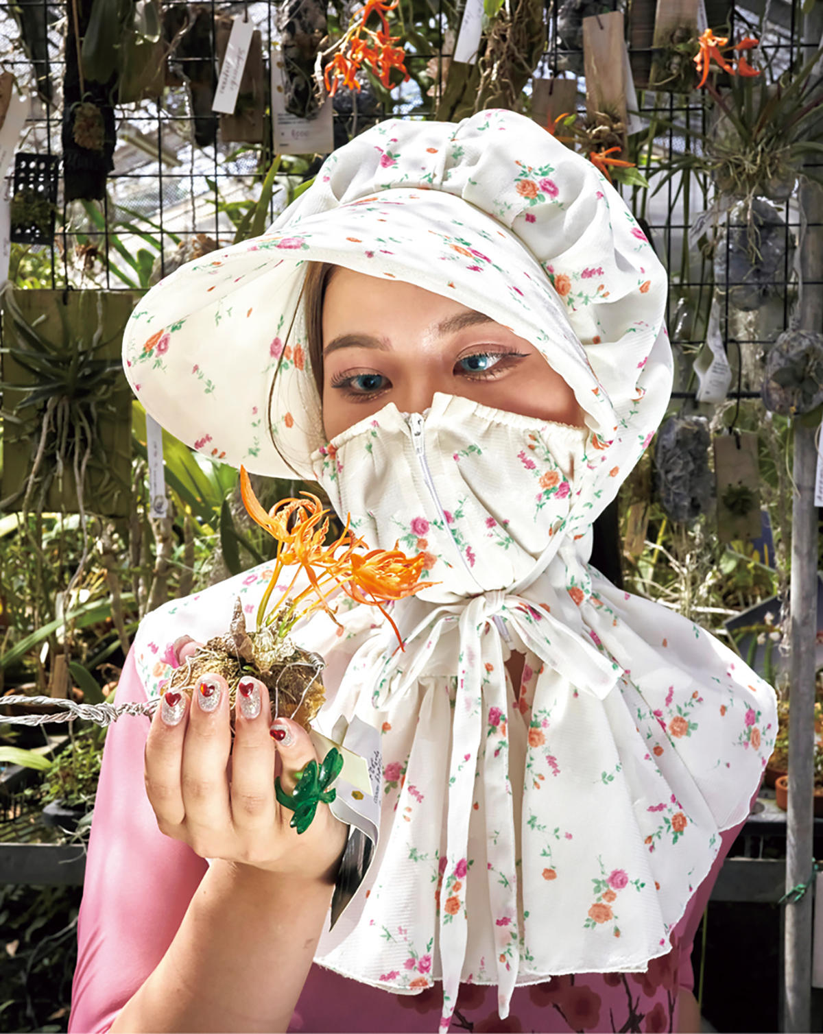 『オリジナル農園フード』「女性の3大天敵、痴漢、ラーメン、紫外線。そんな紫外線からあなたを守ります」