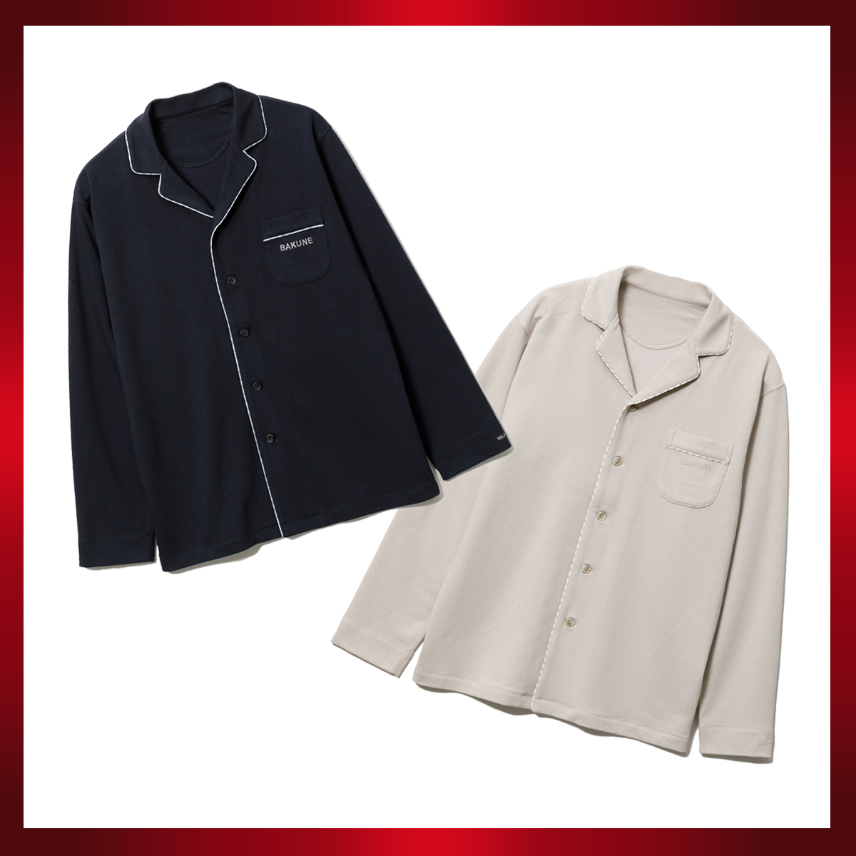 パジャマスウェット　Navy、Greige　各￥14,410　©︎TENTIAL／TENTIAL（テンシャル https://tential.jp/heralbony-collaboration）