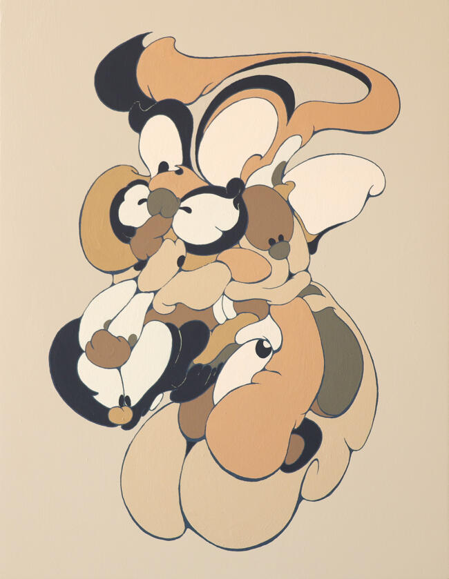 『Colombia Drip』 2025年 アクリル/パネル 41×31.8cm