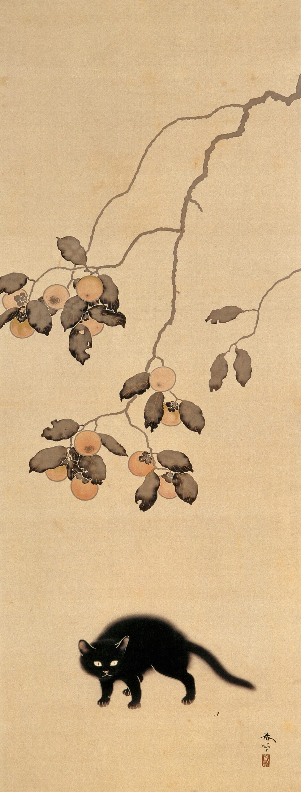 菱田春草 《黒猫》 1910年 播磨屋本店