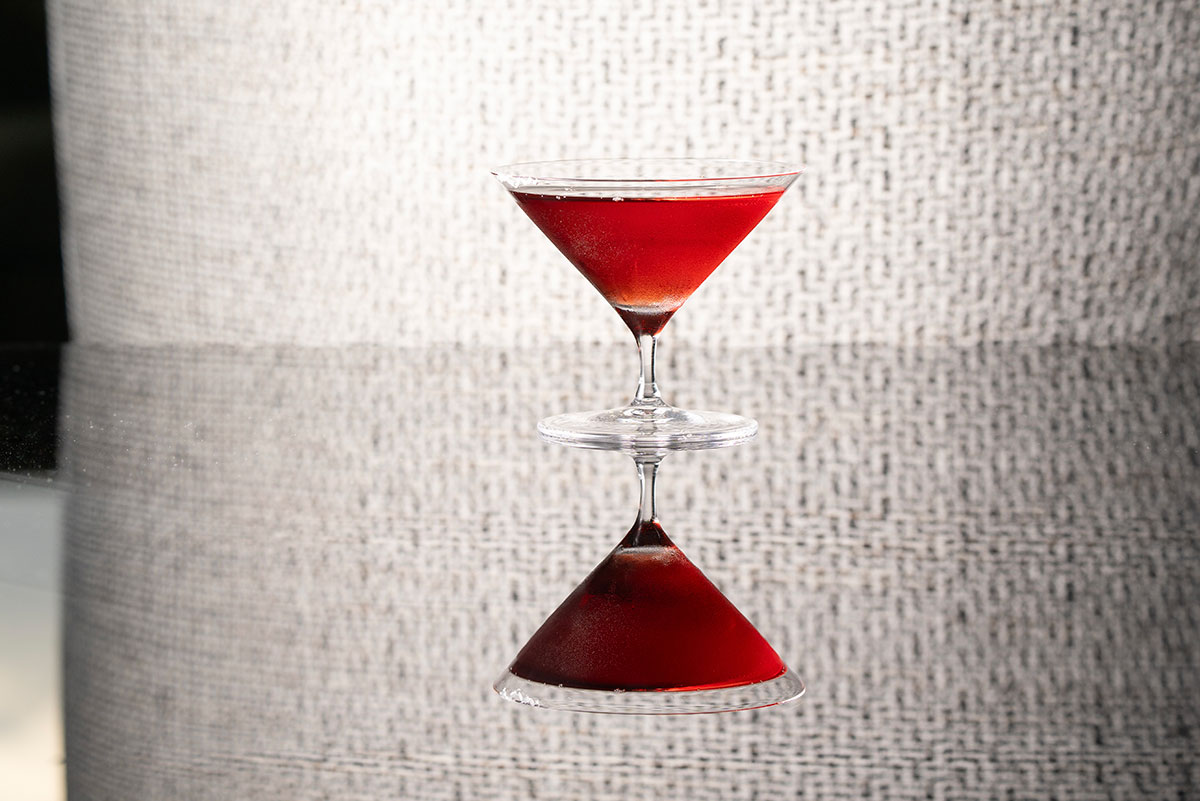 チリから京都へ「KYOTO PEPPER-TINI（京の黄真珠マティーニ）」¥3,200（税サ込）