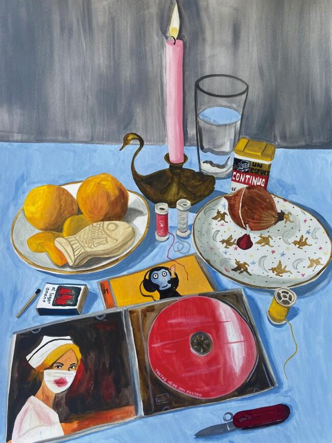 『tantas cosas han pasado』2025年  水彩／紙 65×50cm