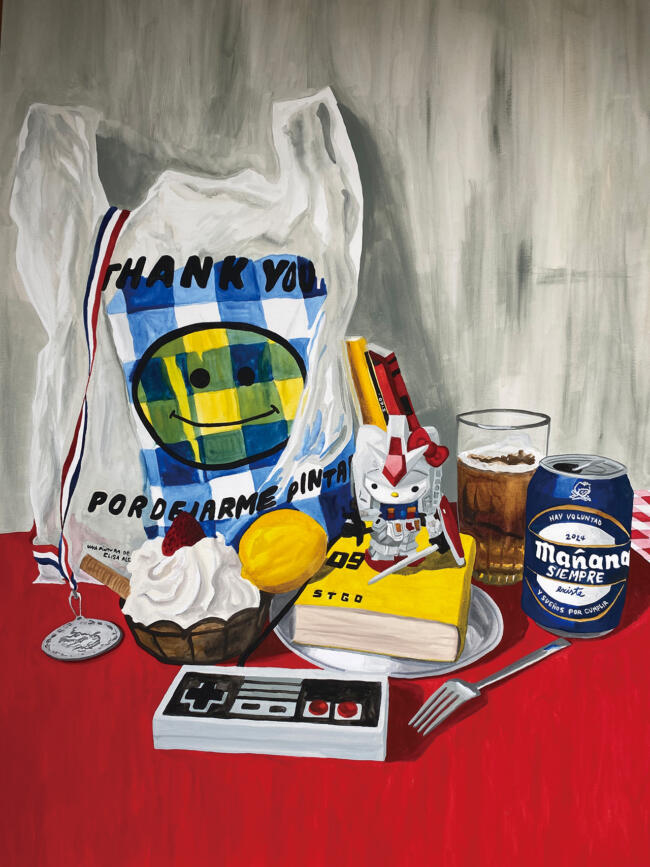 『esfuerzo y recompensa』2024年 水彩／紙 100×70cm