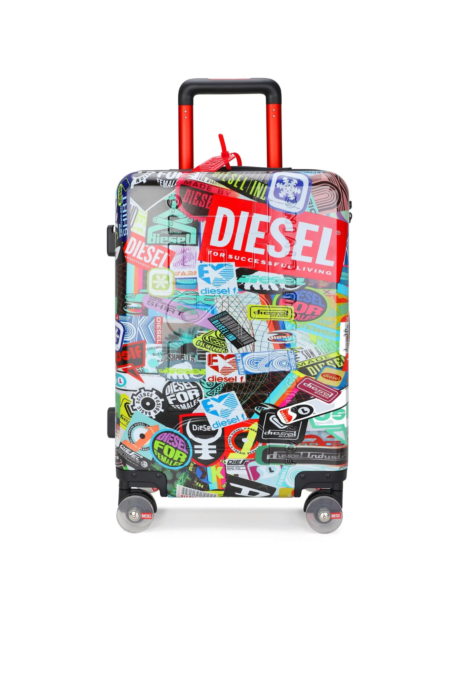 美品　激レア 23cm DIESEL D-ICON ハラコ ディーゼル ディーゼル」初のラゲージコレクション誕生。アルミニウム素材や