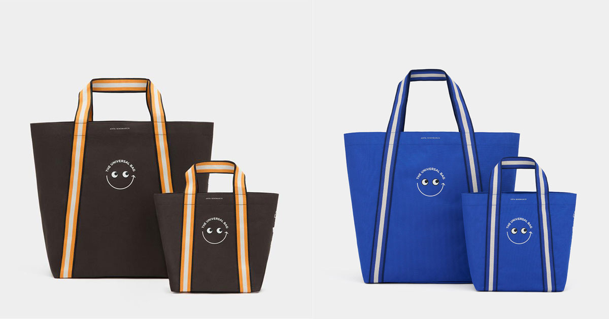 アニヤ ハインドマーチ　エコバッグ（2点セット） アニヤ・ハインドマーチ」がついにオリジナルの“ユニバーサルバッグ”を
