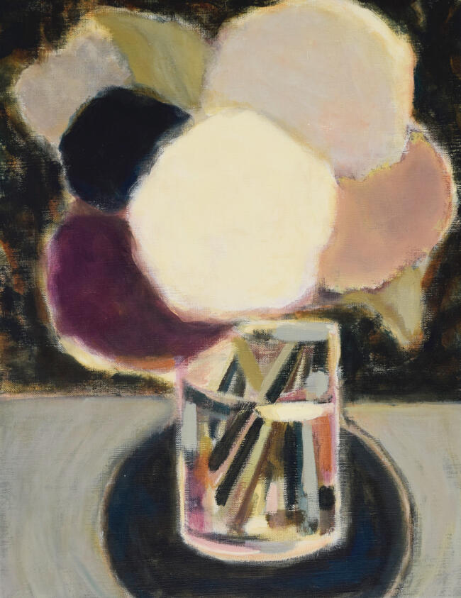 『flowers』2025年 アクリル/キャンバス 41×31.8cm