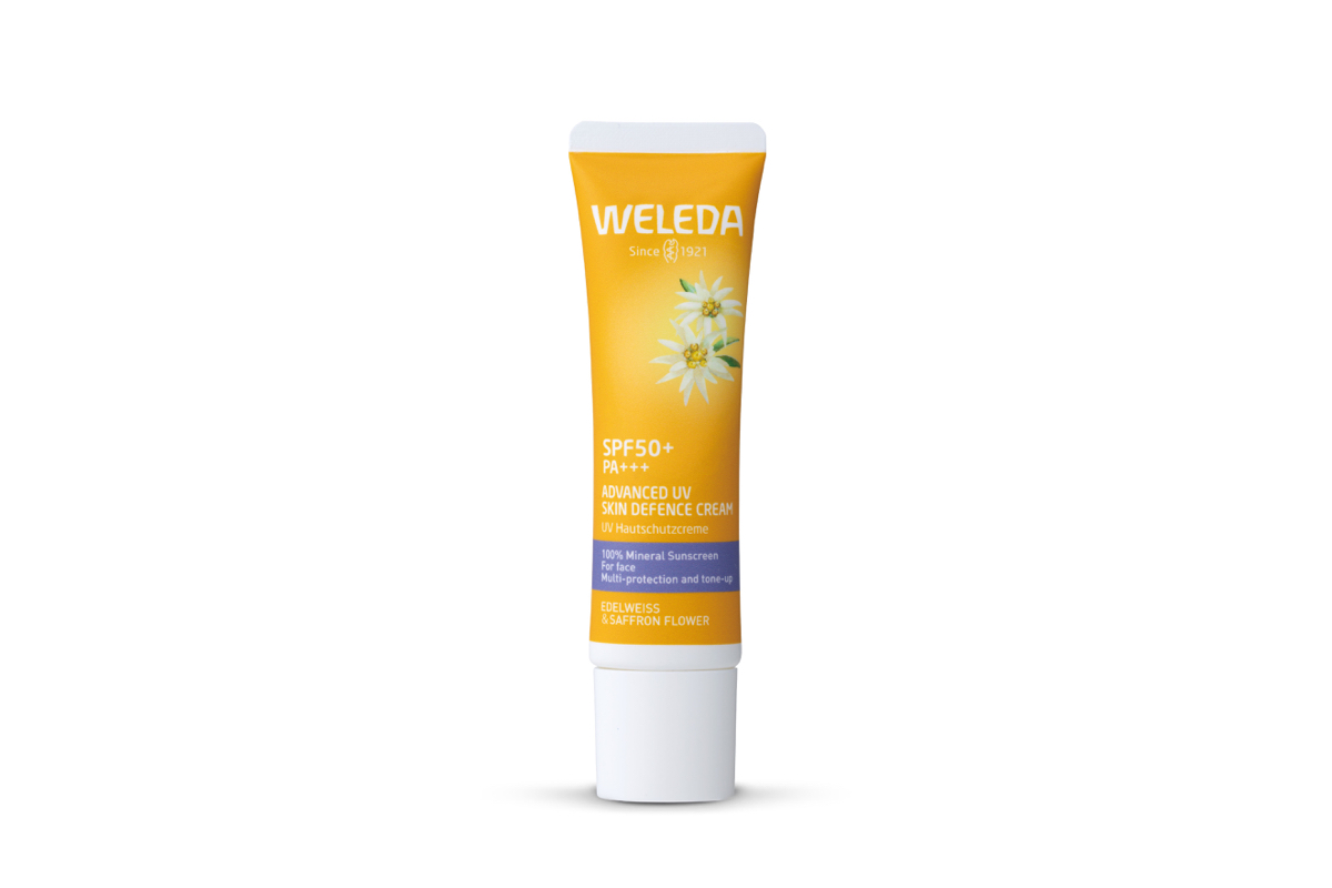 エーデルワイス UVバリアクリーム SPF50+ PA+++ 30ml ¥3,080/Weleda(ヴェレダ・ジャパン 0120-070601)
