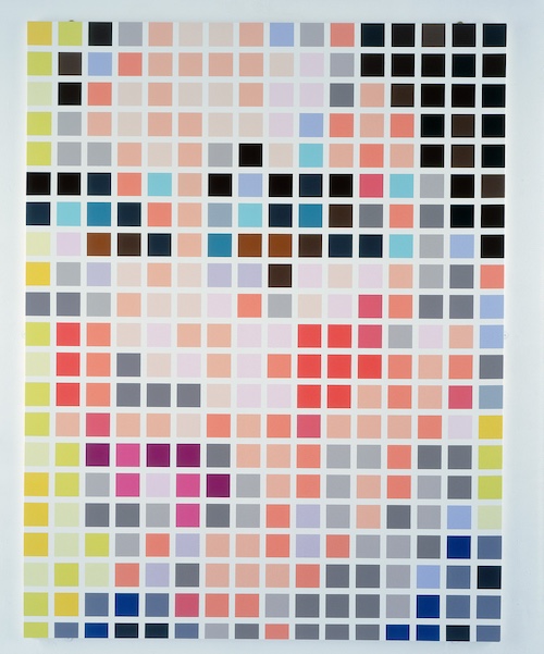 サラ・モリス『SRHMRRS3』2001年 家庭用グロス塗料、カンヴァス 256.5 x 198cm 個人蔵 © Sarah Morris, White Cube Photography by Stephen White