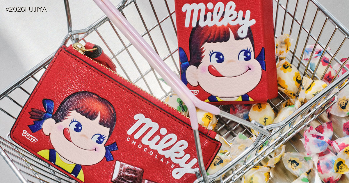 アニヤ・ハインドマーチ」75周年を迎えた「ミルキー」をモチーフにした