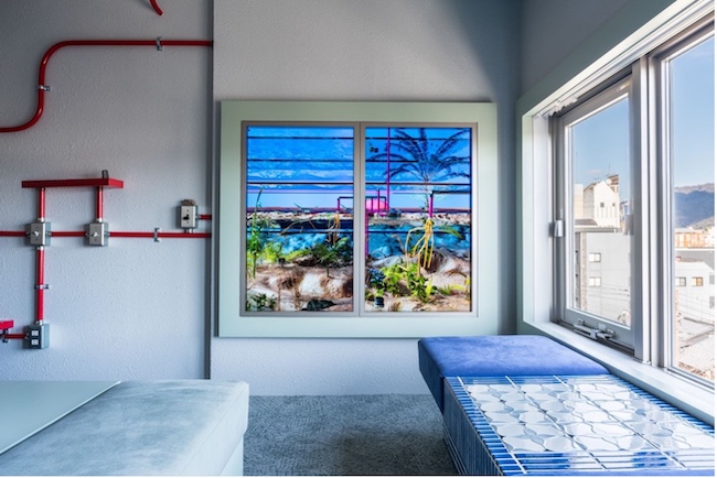 藤倉麻子「サンライト計画、緑の段差」, BnA Alter Museum, Kyoto（撮影: 守屋友樹）