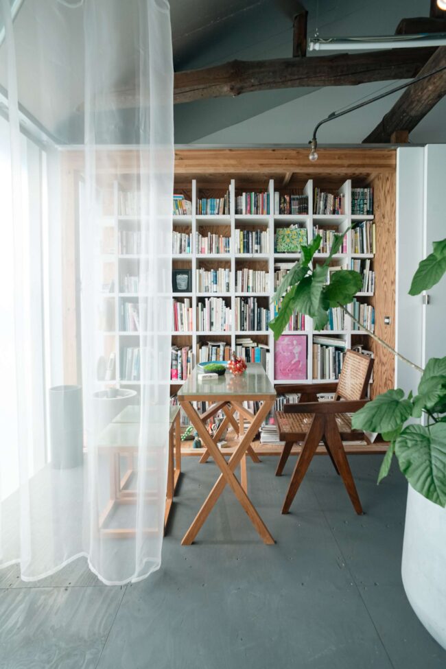 アトリエの一角。