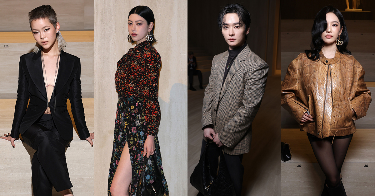XGのCOCONA、三吉彩花、Stray Kidsのリノらが来場。「グッチ」デムナ
