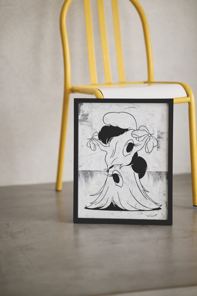 『徘徊するヘアカタログ』（2025年 アクリル/ジェッソ/キャンバス）￥55,000