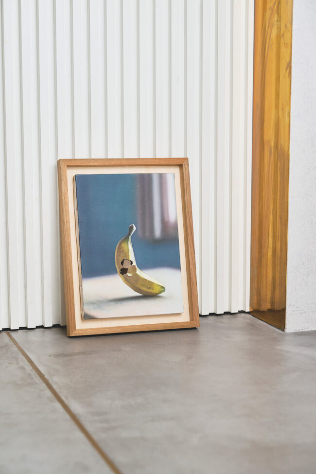 『Bananas are berries, but strawberries are not. バナナはベリー、でも苺はベリーじゃない』（2026年 油彩/キャンバス）￥286,000