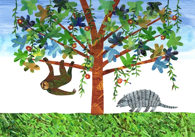 エリック・カール『ゆっくりがいっぱい！』（2002年）エリック・カール絵本美術館蔵 Collection of the Eric and Barbara Carle Foundation. © 2002 Penguin Random House LLC.