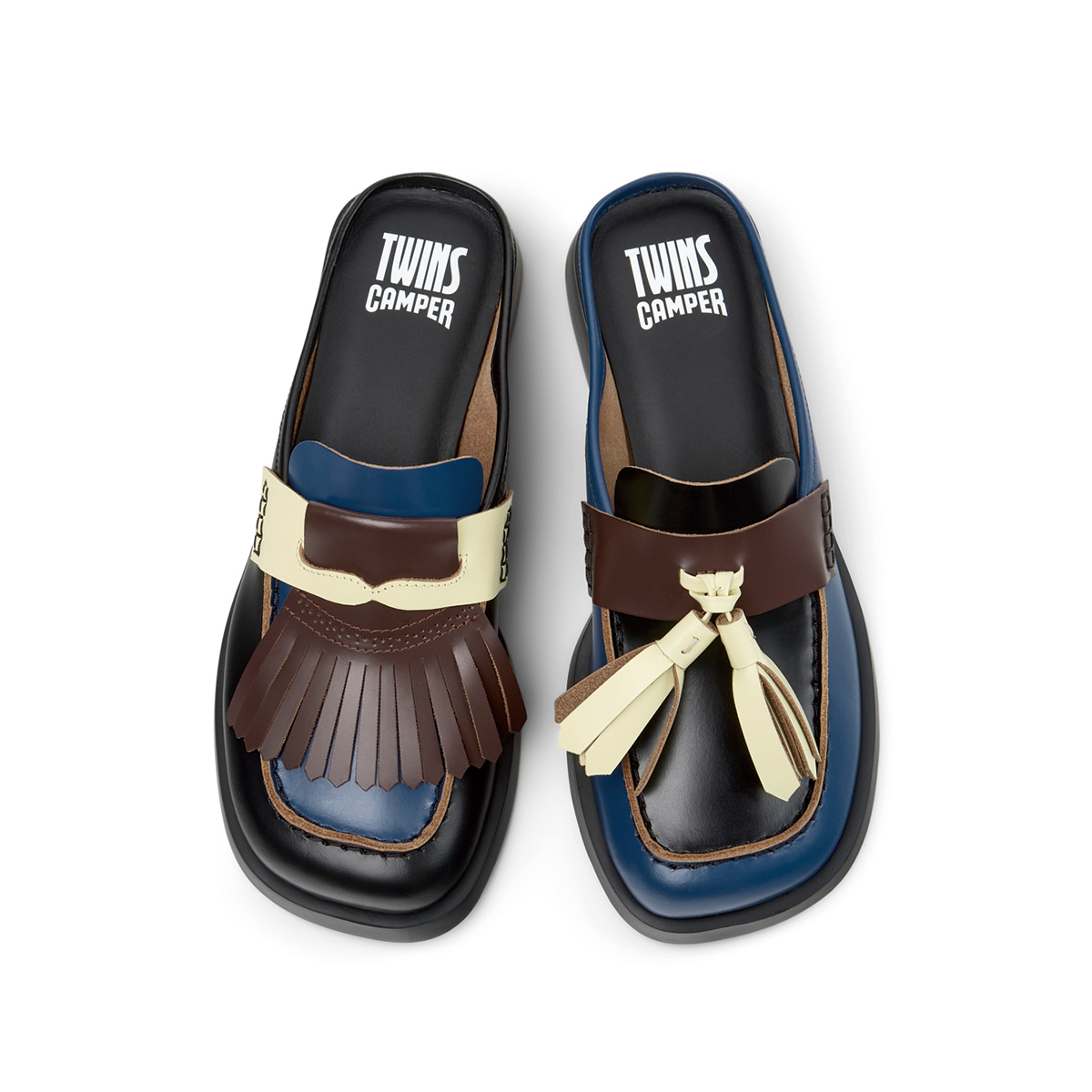 アシンメトリーなデザインが魅力的なシューズ（ヒール3cm）¥36,300／Camper（カンペールジャパン）