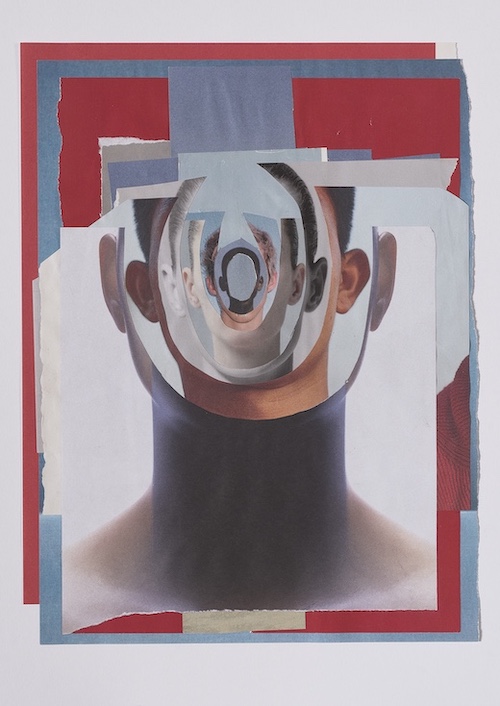 Christian Marclay, Concentric Listening (Red and Blue), 2024