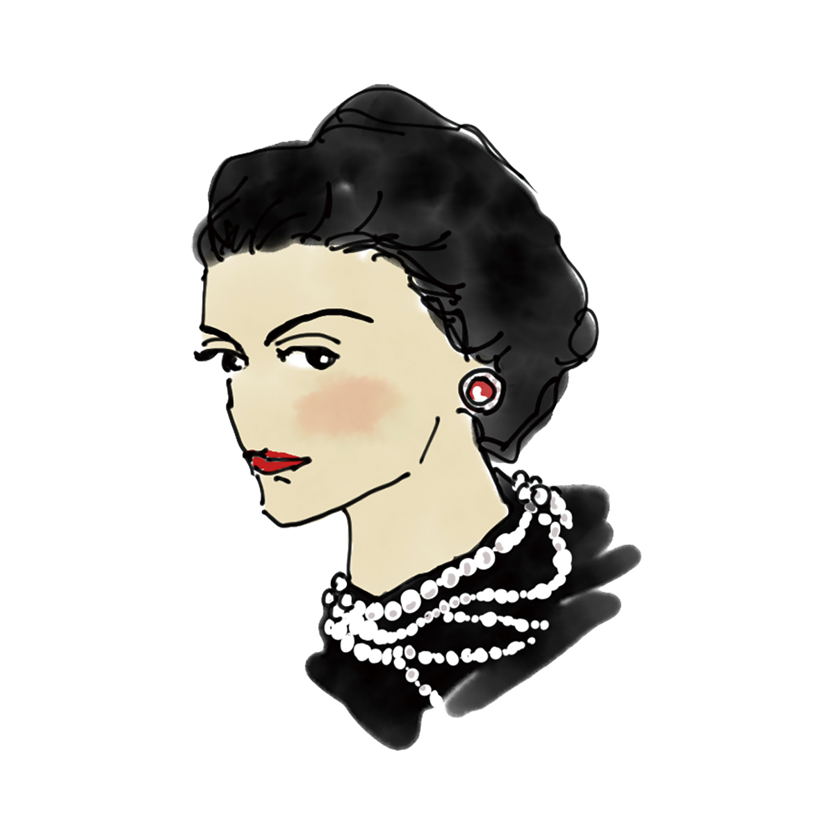 ガブリエル・シャネル。シャネル創業者。コルセットを廃し、女性の身体を自由へと導いた20世紀モードの革新者。