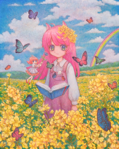 『蝶の栞を挟む頃』（2026年）　©2026 Tomoyumi/Kaikai Kiki Co., Ltd. All Rights Reserved. Courtesy of Kaikai Kiki Gallery