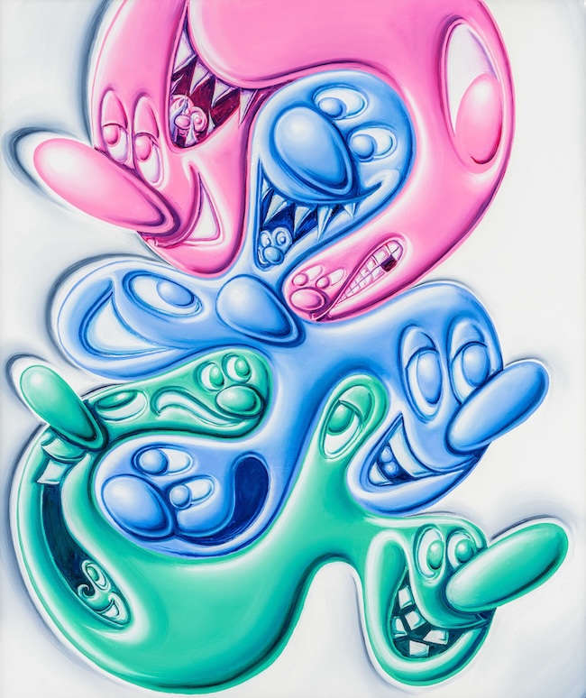 ケニー・シャーフ　「SHIMISHIMIKAO!」　（2026年）　© Kenny Scharf. Courtesy of NANZUKA