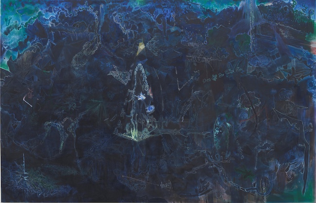 「着地知らず」 130 x 200 cm, Oil on linen, 2026