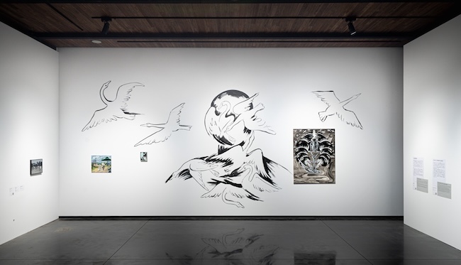 「風間サチコ展:方丈ルームの1000里眼」会場風景
©︎Sachiko Kazama Courtesy of the artist and MUJIN-TO Production Photo by Ryo Narita