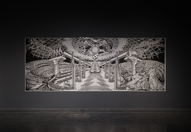 風間サチコ『ディスリンピック2680』2018年　作家蔵（A.P.）　
©︎Sachiko Kazama　Courtesy of the artist and MUJIN-TO Production　 Photo by Ryo Narita