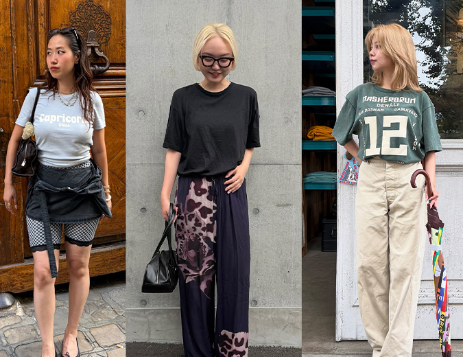 おしゃれな人のTシャツコーデ。愛用ブランド＆着こなしをスナップ