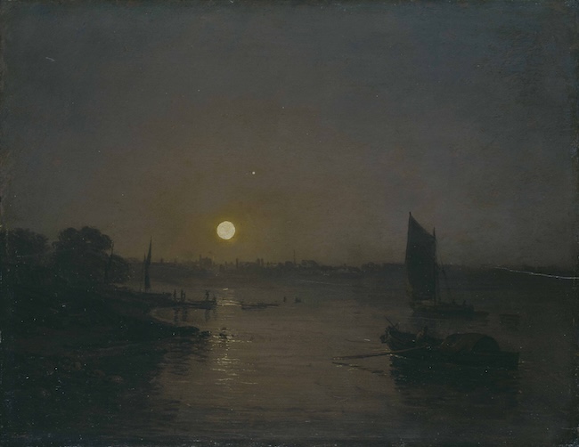 J.M.W. ターナー『月光、ミルバンクでの習作』1797年展示 Photo Tate