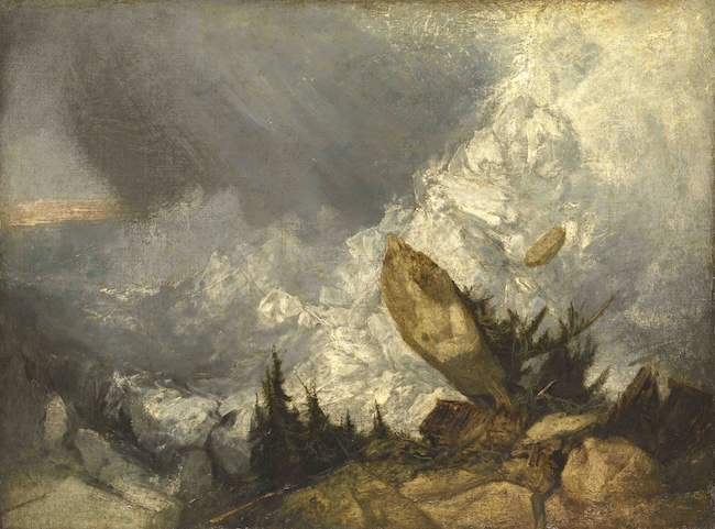 J.M.W. ターナー『グリゾン州の雪崩』1810年展示 Photo Tate