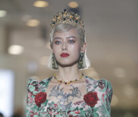 xxx during the Dolce & Gabbana Pret-A-Porter Show At Isetan Shinjuku on October 4, 2017 in Tokyo, Japan.