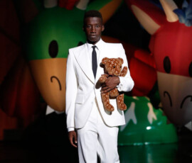 TOKYO, JAPAN - SEPTEMBER 02: A model showcases a design on the runway during the Louis Vuitton Men 2021 spring summer show at Tokyo International Cruise Terminal on September 02, 2020 in Tokyo, Japan. (Photo by Ken Ishii/Getty Images for Louis Vuitton)
