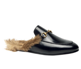 ラムウールのスリッパシューズ ヒール 1cm ¥145,200