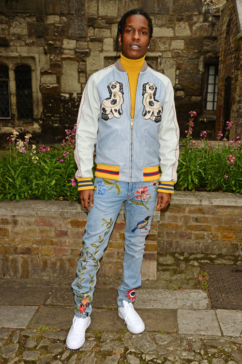 Images ged England June 02 Asap Rocky Attends The Gucci Cruise 17 Fashion Show At The Cloisters Of Westminster Abbey On June 2 Numero Tokyo